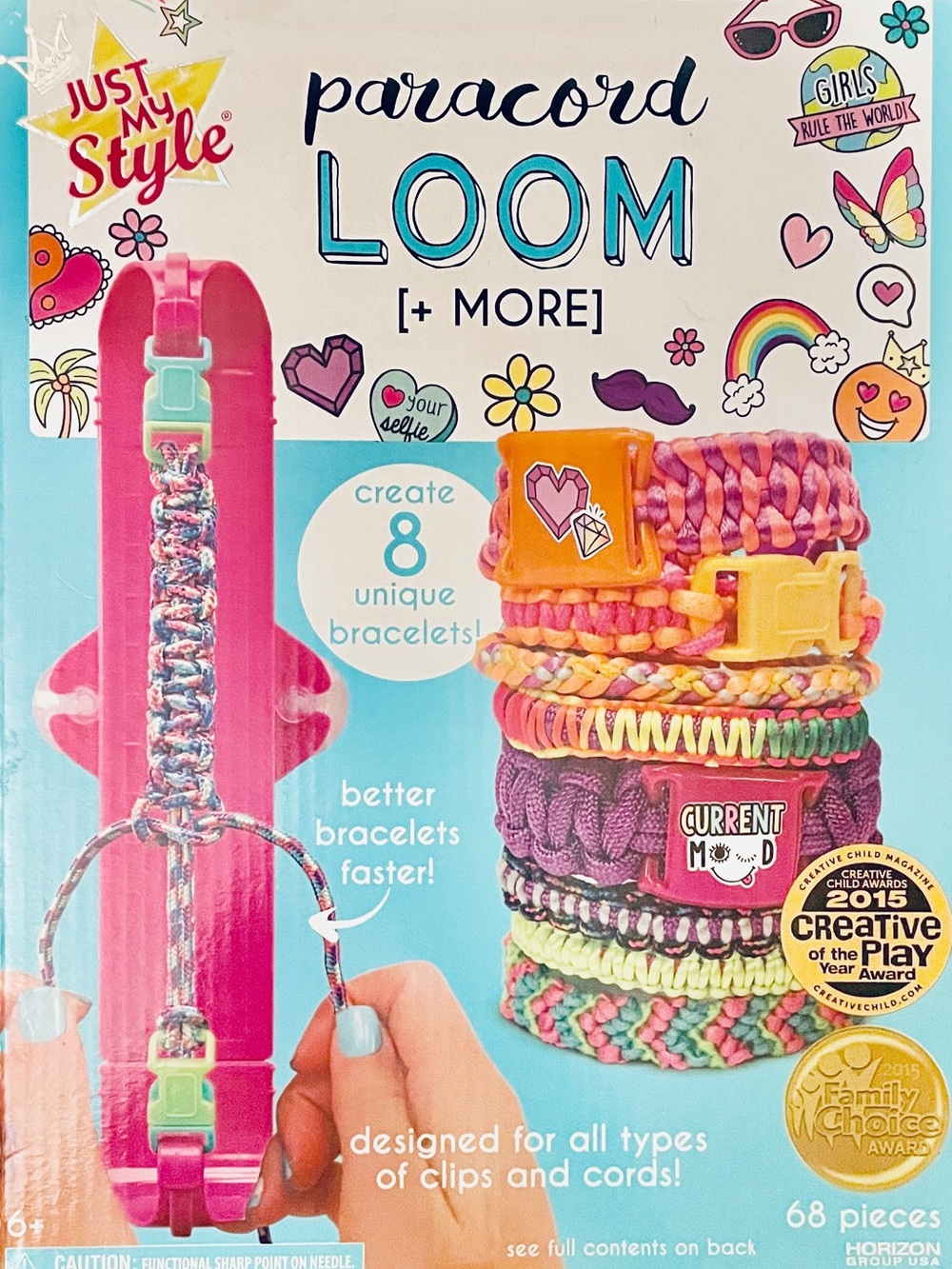 Paracord Loom Bracelet Kit — Pink Multicolor